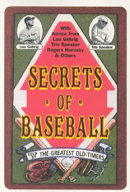 Secrets of Baseball by Tris Speaker