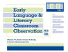 Early Language and Literacy Classroom Observation Tool, Pre-K (Ellco Pre-K) by Miriam Smith, Joanne Brady, Louisa Anastasopoulos