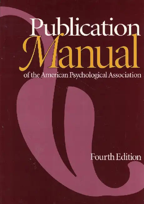 Publication Manual Of The American Psychological Association 