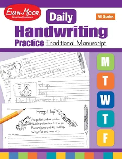Daily Handwriting Practice: Traditional Manuscript, Kindergarten - Grade 6 Teacher Edition by Evan-Moor Educational Publishers