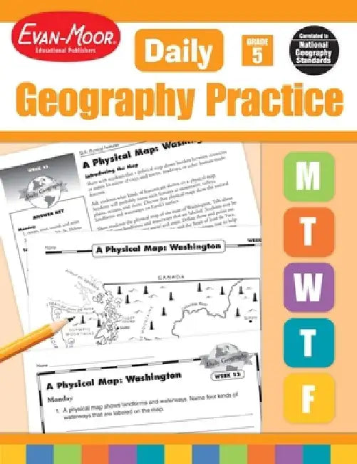Daily Geography Practice Grade 5: EMC 3714 by Evan-Moor Educational Publishers