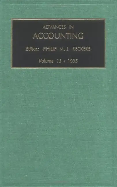 Advances in Accounting by RECKERS