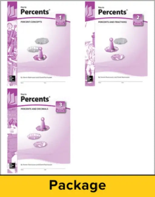 Key to Percents, Books 1-3 Set by McGraw Hill