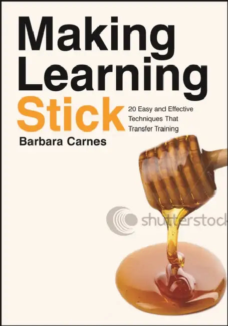 Making Learning Stick: 20 Easy and Effective Techniques That Transfer Training by Barbara Carnes