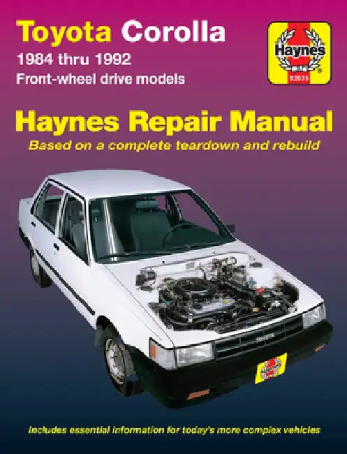 Toyota Corolla Fwd, 1984-1992 by John Haynes