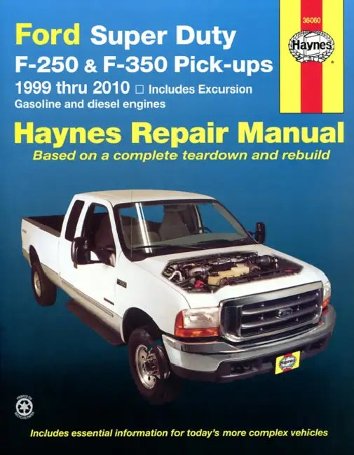 Ford Super Duty Pick-Up & Excursion for Ford Super Duty F-250 & F-350 Pick-Ups & Excursion 999-10) Haynes Repair Manual: Includes Gasoline and Diesel by J. J. Haynes