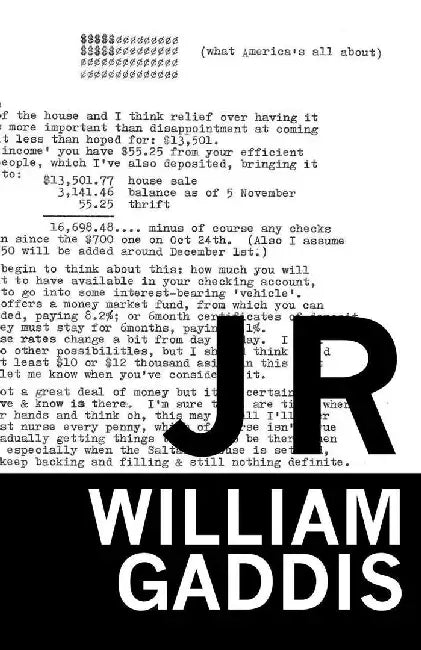 J R by William Gaddis
