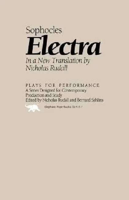 Electra by Evangelinus Apostolides Sophocles