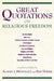 Great Quotations on Religious Freedom by Albert J. Menendez