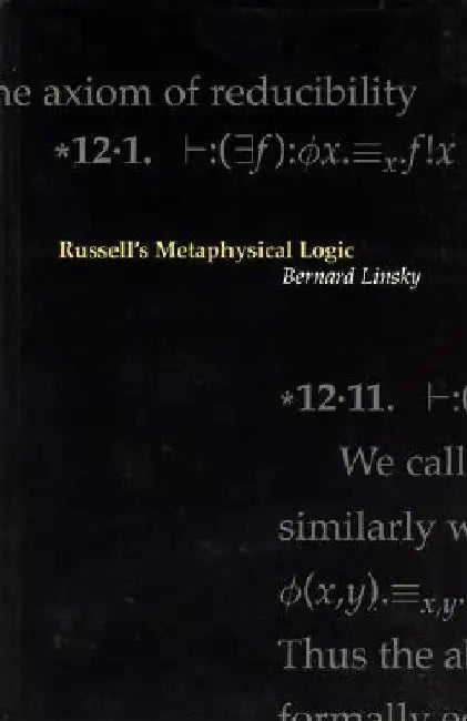 Russell's Metaphysical Logic 