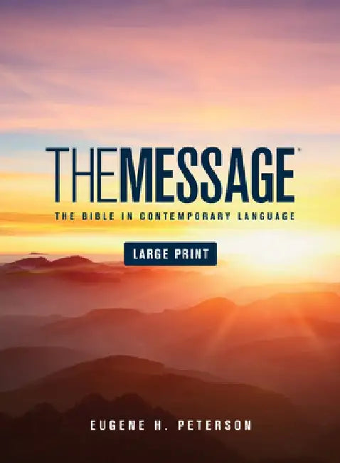 Message Bible-MS-Large Print Numbered by Eugene H. Peterson