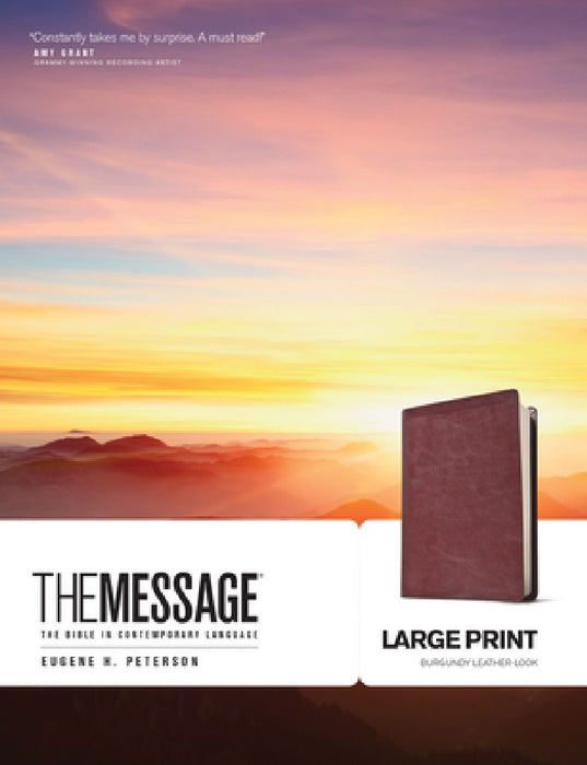 Message Bible-MS-Large Print Numbered by Eugene H. Peterson