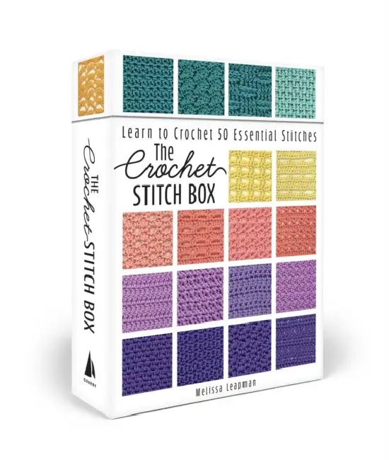The Crochet Stitch Box: Learn to Crochet 50 Essential Stitches--Includes How-To Booklet and Card Deck! by Melissa Leapman