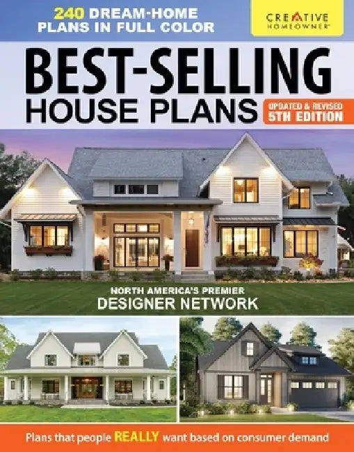 Best-Selling House Plans, 5th Edition: Over 240 Dream-Home Plans in Full Color by Design America Inc