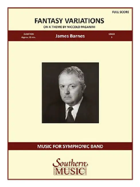 Fantasy Variations on a Theme of Paganini by James Barnes, Nicolo Paganini