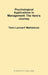 Psychological Applications in Management: The Hero's Journey by Tomi Lennart Wahlstrom