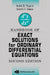 Handbook of Exact Solutions for Ordinary Differential Equations by Valentin F. Zaitsev