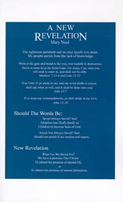 A New Revelation from God by Mary Neal