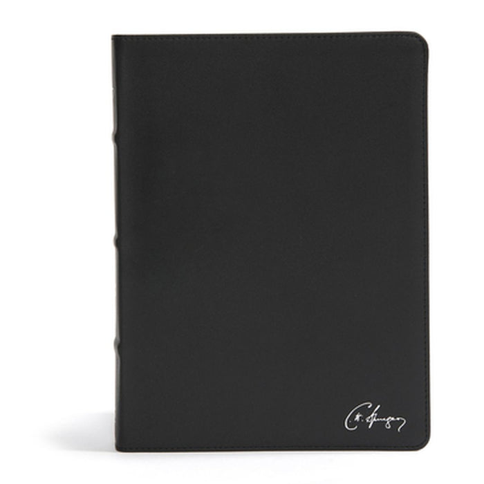 CSB Spurgeon Study Bible, Black Genuine Leather by Csb Bibles by Holman