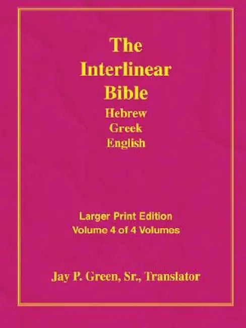 Larger Print Bible-Il-Volume 4 by Jay Patrick Sr. Green
