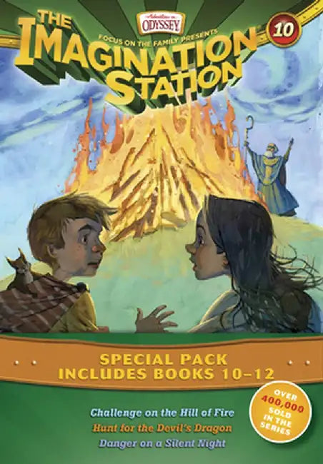 Imagination Station Books 3-Pack: Challenge on the Hill of Fire / Hunt for the Devil's Dragon / Danger on a Silent Night by Marianne Hering