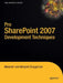 Pro Sharepoint 2007 Development Techniques by Nikander Bruggeman