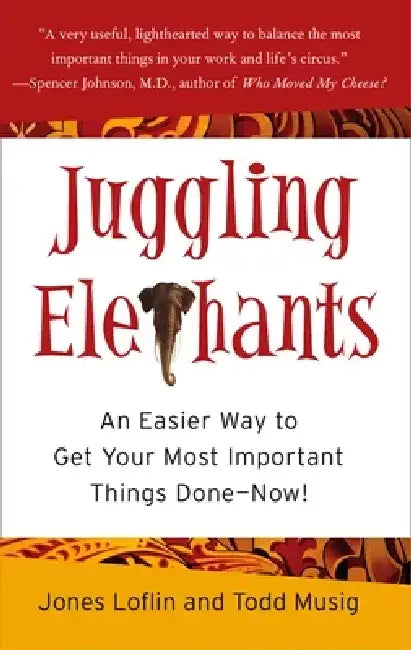 Juggling Elephants: An Easier Way to Get Your Big, Most Important Things Done--Now! by Jones Loflin