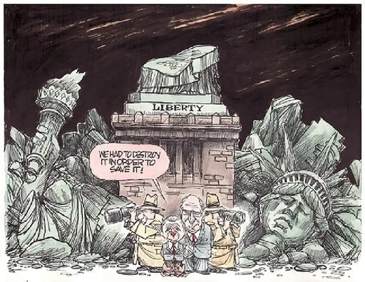 Ambushed!: A Cartoon History of the George W. Bush Administration by Jim Morin