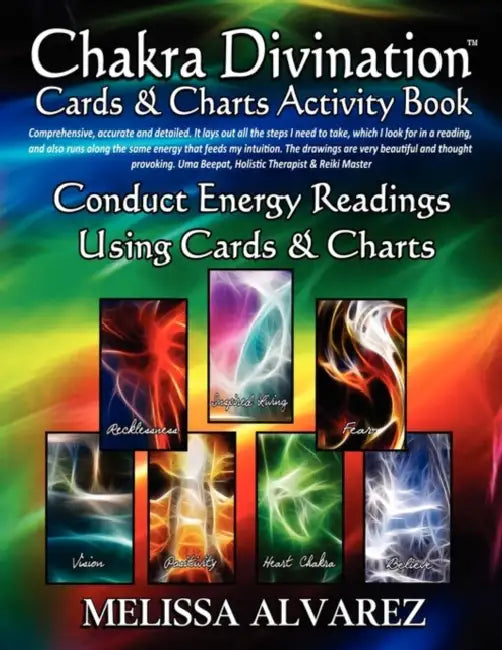 Chakra Divination Cards & Charts Activity Book by Melissa Alvarez, Melissa Alvarez, Melissa Alvarez