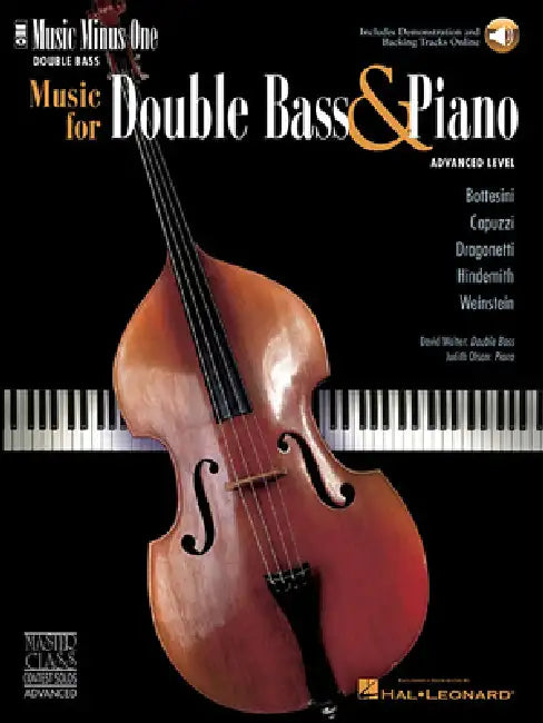 Music for Double Bass & Piano - Advanced Level: Music Minus One Double Bass by Hal Leonard Corp, David Walter