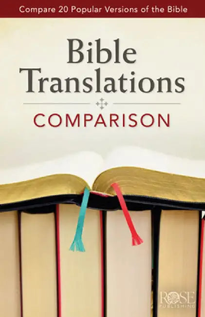 Bible Translations Comparison Pamphlet: Compare 20 Popular Versions of the Bible by Rose Publishing