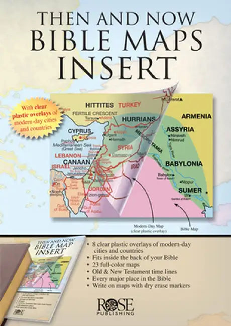 Then and Now Bible Maps Insert by Rose Publishing