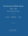 Vital Record of Rhode Island 1636-1850: Births, Marriages and Deaths: Newport by James N. Arnold