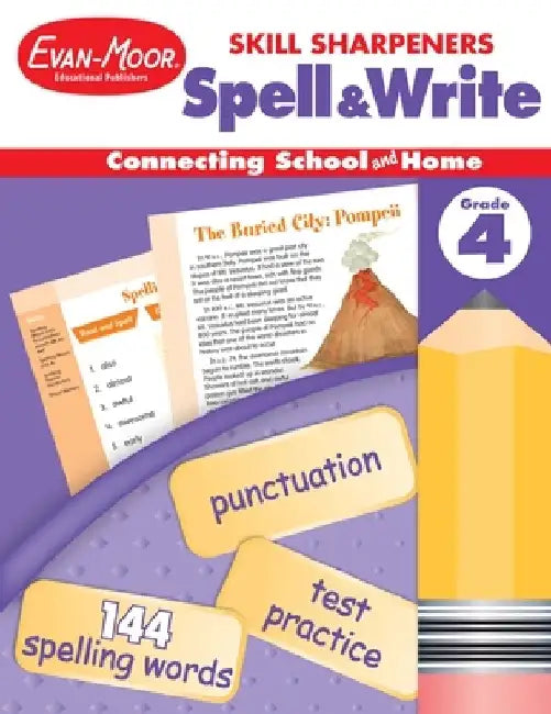 Skill Sharpeners Spell & Write Grade 4 by Evan-Moor Educational Publishers