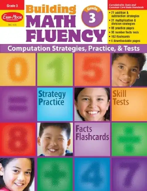 Building Math Fluency Grade 3 [With Transparency(s)] by Evan-Moor Educational Publishers
