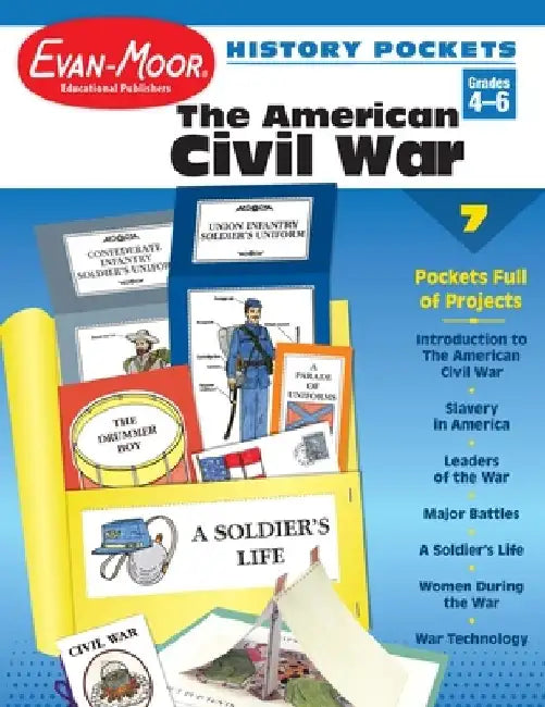 American Civil War Grade 4-6+ by Evan-Moor Educational Publishers
