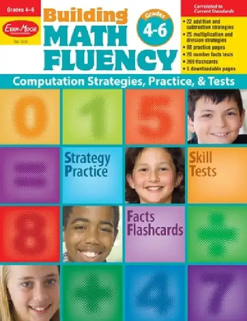 Building Math Fluency Grades 4-6+ by Evan-Moor Educational Publishers