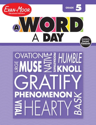 A Word a Day Grade 5 by Evan-Moor Educational Publishers