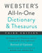 Webster's All-In-One Dictionary and Thesaurus, Third Edition by Merriam-Webster
