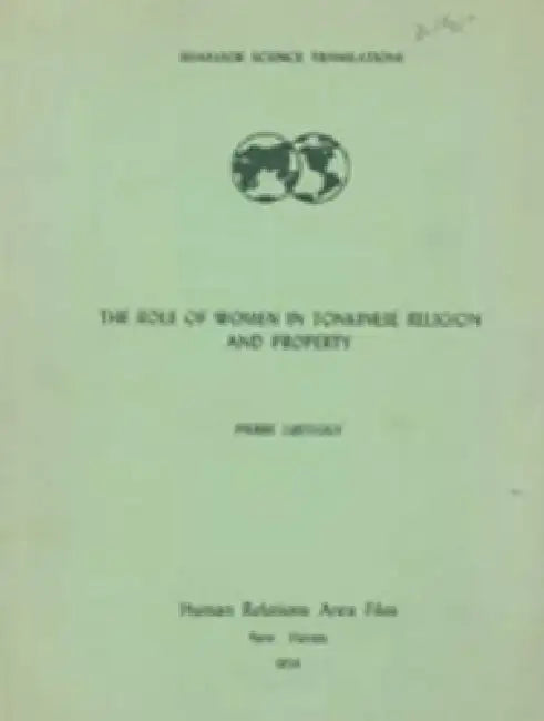 The Role of Women in Tonkinese Religion and Property by Pierre Lusteguy