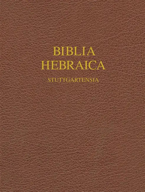 Biblia Hebraic Stuttgartensia-FL-Wide Margin by Institute for NT Textual Research Munste