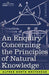 An Enquiry Concerning the Principles of Natural Knowledge by Alfred North Whitehead