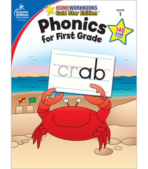 Phonics for First Grade Grade 1 by Carson-Dellosa Publishing