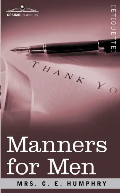Manners for Men by Humphry Humphry, Humphry, Mrs Humphry
