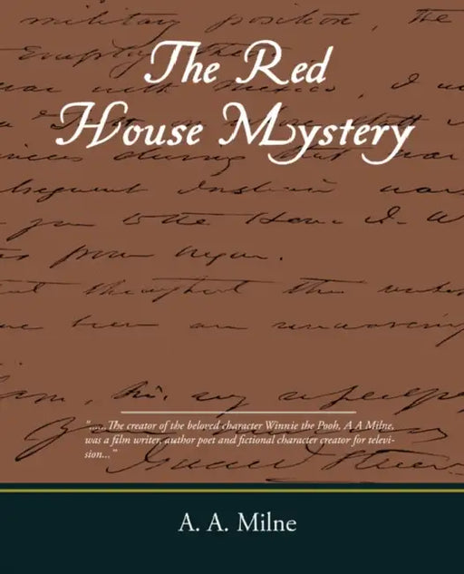 The Red House Mystery by A. A. Milne