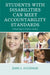 Students with Disabilities Can Meet Accountability Standards: A Road Map for School Leaders by John O'Connor