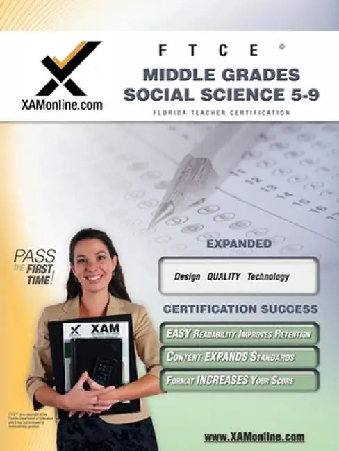 Ftce Middle Grades Social Science 5-9 Teacher Certification Test Prep Study Guide by Sharon A. Wynne