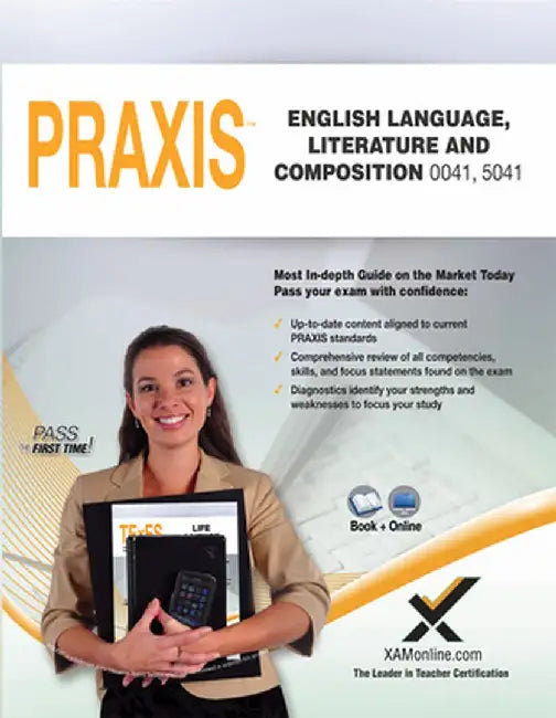 Praxis English Language, Literature and Composition 0041, 5041 Book and Online by Sharon A. Wynne