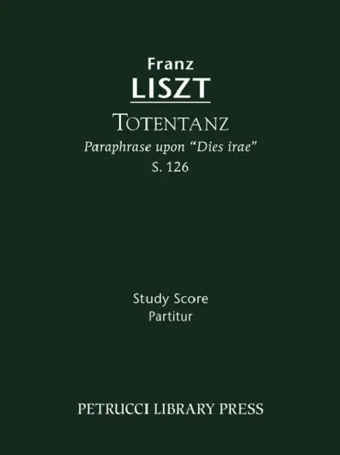 Totentanz, S.126: Study score by Franz Liszt, Bernhard Stavenhagen