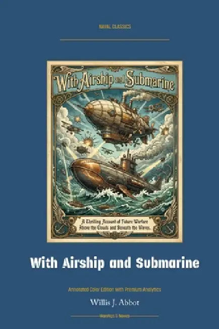 With Airship and Submarine: Annotated Color Edition with Premium Analytics by Willis J. Abbot, Jellicoe Ai